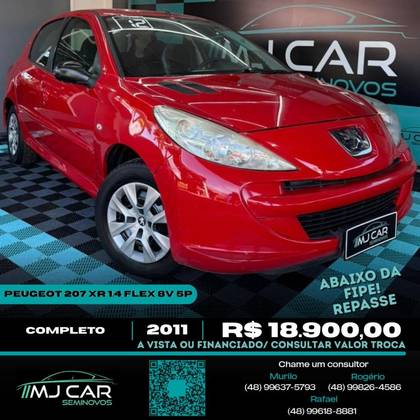 PEUGEOT 207 1.4 XR 8V FLEX 4P MANUAL PEUGEOT 207 1.4 XR 8V FLEX 4P MANUAL